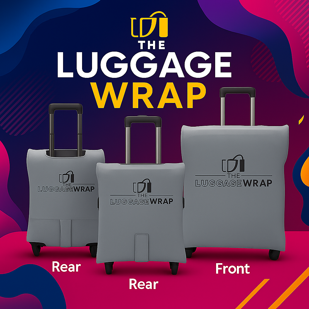 Durable, Graceful Gray Water-Resistant Luggage Cover for Standard Rolling Suitcase, Secure & Sturdy Fastener, Protects Against Dirt & Damage - Perfect Suitcase Covers for Frequent Travelers