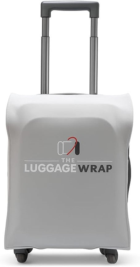 Durable, Graceful Gray Water-Resistant Luggage Cover for Standard Rolling Suitcase, Secure & Sturdy Fastener, Protects Against Dirt & Damage - Perfect Suitcase Covers for Frequent Travelers