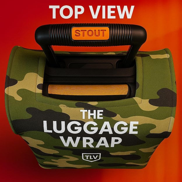 Durable Confident Camouflage Water-Resistant Luggage Cover for Standard Rolling Suitcase, Secure & Sturdy Fastener, Protects Against Dirt & Damage - Perfect Suitcase Cover for Frequent Travelers