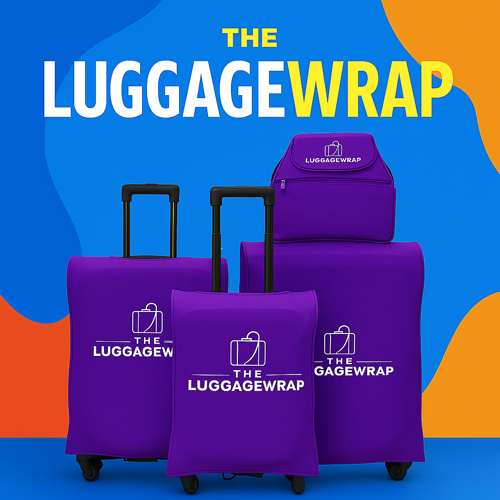 Our Purposeful Purple Luggage Wrap - Accommodates Conventional Rolling Luggage