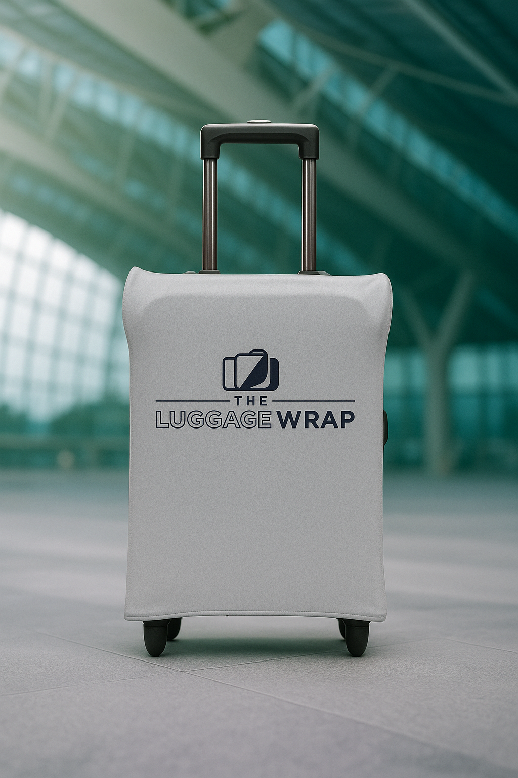 Durable, Graceful Gray Water-Resistant Luggage Cover for Standard Rolling Suitcase, Secure & Sturdy Fastener, Protects Against Dirt & Damage - Perfect Suitcase Covers for Frequent Travelers