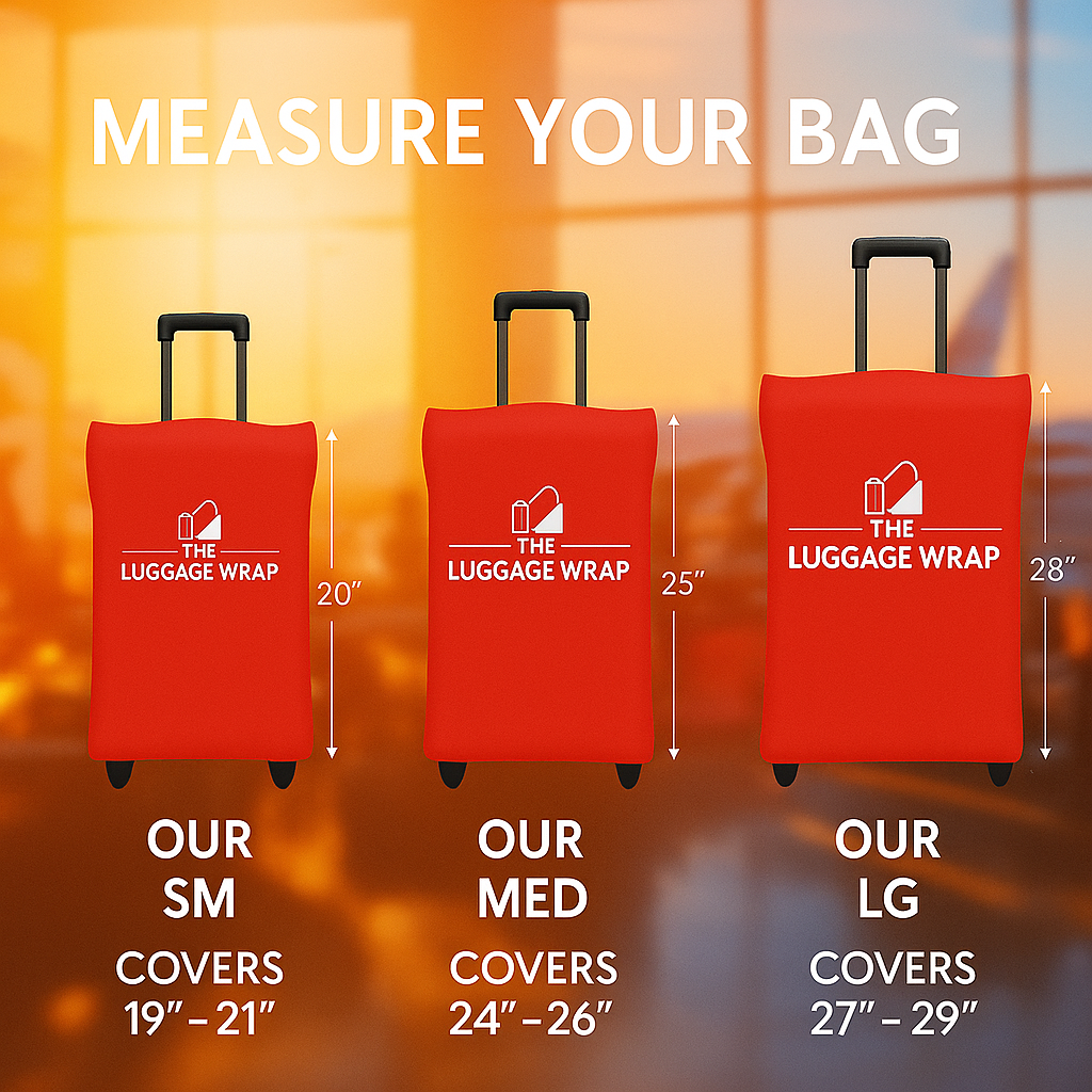 Durable, Regal Red Water-Resistant Luggage Cover for Standard Rolling Suitcase, Secure & Sturdy Fastener, Protects Against Dirt & Damage - Perfect Carry On Cover for Frequent Travelers
