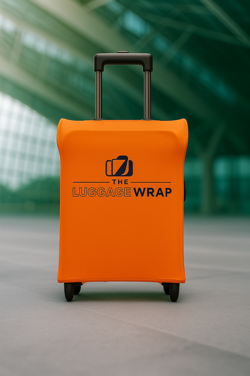 Durable, Opulent Orange Water-Resistant Luggage Cover for Standard Rolling Suitcase, Secure & Sturdy Fastener, Protects Against Dirt & Damage - Perfect Suitcase Covers for Frequent Travelers