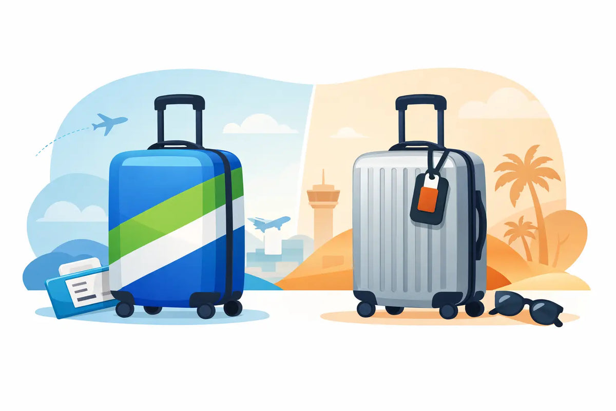 Emballage à bagages vs étiquette de bagage pour un voyage plus intelligent