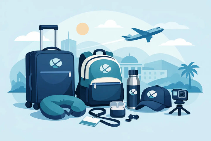 Equipamiento de viaje de marca para eventos que realmente funciona