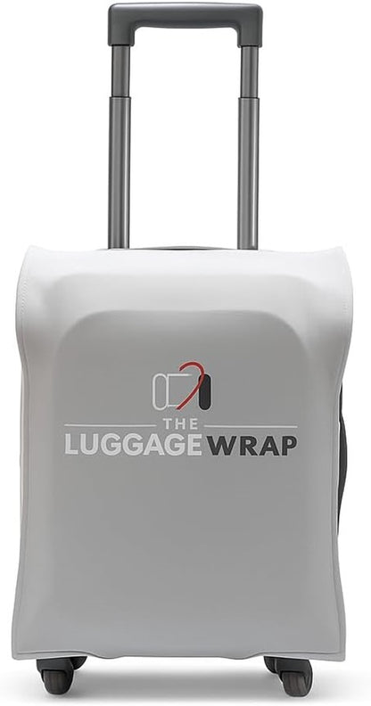 Durable, Graceful Gray Water-Resistant Luggage Cover for Standard Rolling Suitcase, Secure & Sturdy Fastener, Protects Against Dirt & Damage - Perfect Suitcase Covers for Frequent Travelers