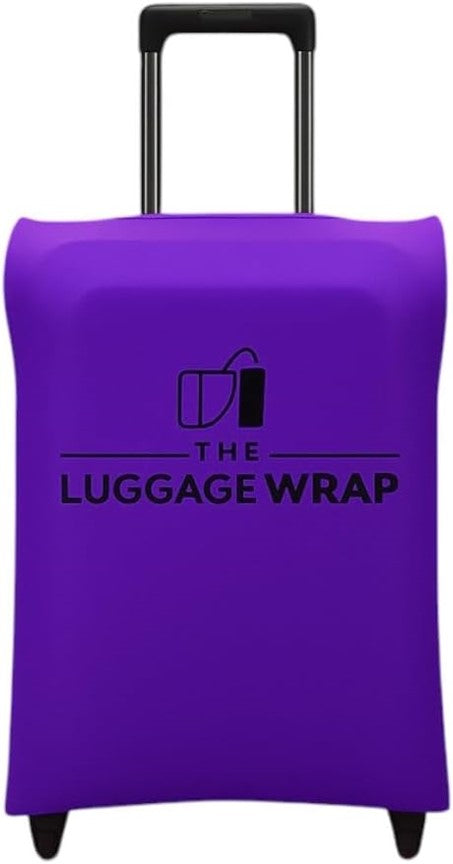 Durable, Purposeful Purple Water-Resistant Luggage Cover for Standard Rolling Suitcase, Secure & Sturdy Fastener, Protects Against Dirt & Damage - Perfect Suitcase Covers for Frequent Travelers