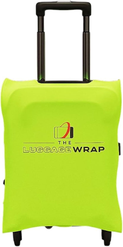 Durable, Lemony Lime Green Water-Resistant Luggage Cover for Standard Rolling Suitcase, Secure & Sturdy Fastener, Protects Against Dirt & Damage - Perfect Carry On Cover for Frequent Travelers