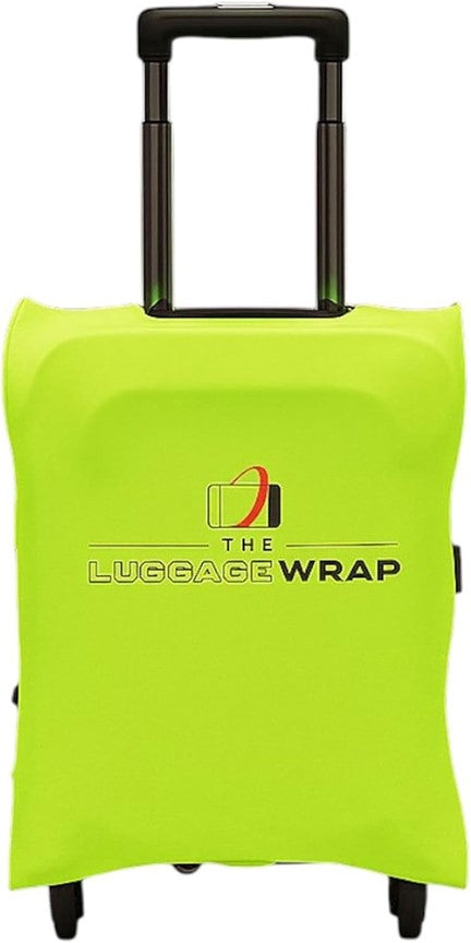 Durable, Lemony Lime Green Water-Resistant Luggage Cover for Standard Rolling Suitcase, Secure & Sturdy Fastener, Protects Against Dirt & Damage - Perfect Carry On Cover for Frequent Travelers