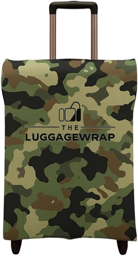 Durable Confident Camouflage Water-Resistant Luggage Cover for Standard Rolling Suitcase, Secure & Sturdy Fastener, Protects Against Dirt & Damage - Perfect Suitcase Cover for Frequent Travelers