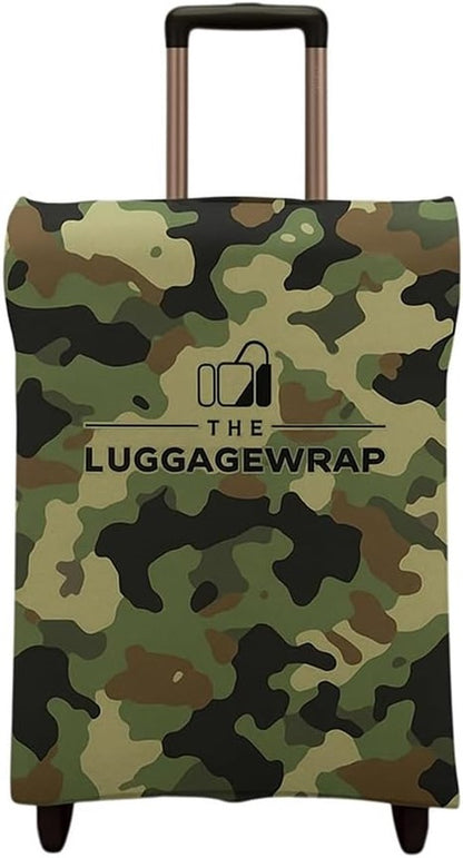 Durable Confident Camouflage Water-Resistant Luggage Cover for Standard Rolling Suitcase, Secure & Sturdy Fastener, Protects Against Dirt & Damage - Perfect Suitcase Cover for Frequent Travelers
