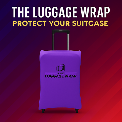 Our Purposeful Purple Luggage Wrap - Accommodates Conventional Rolling Luggage