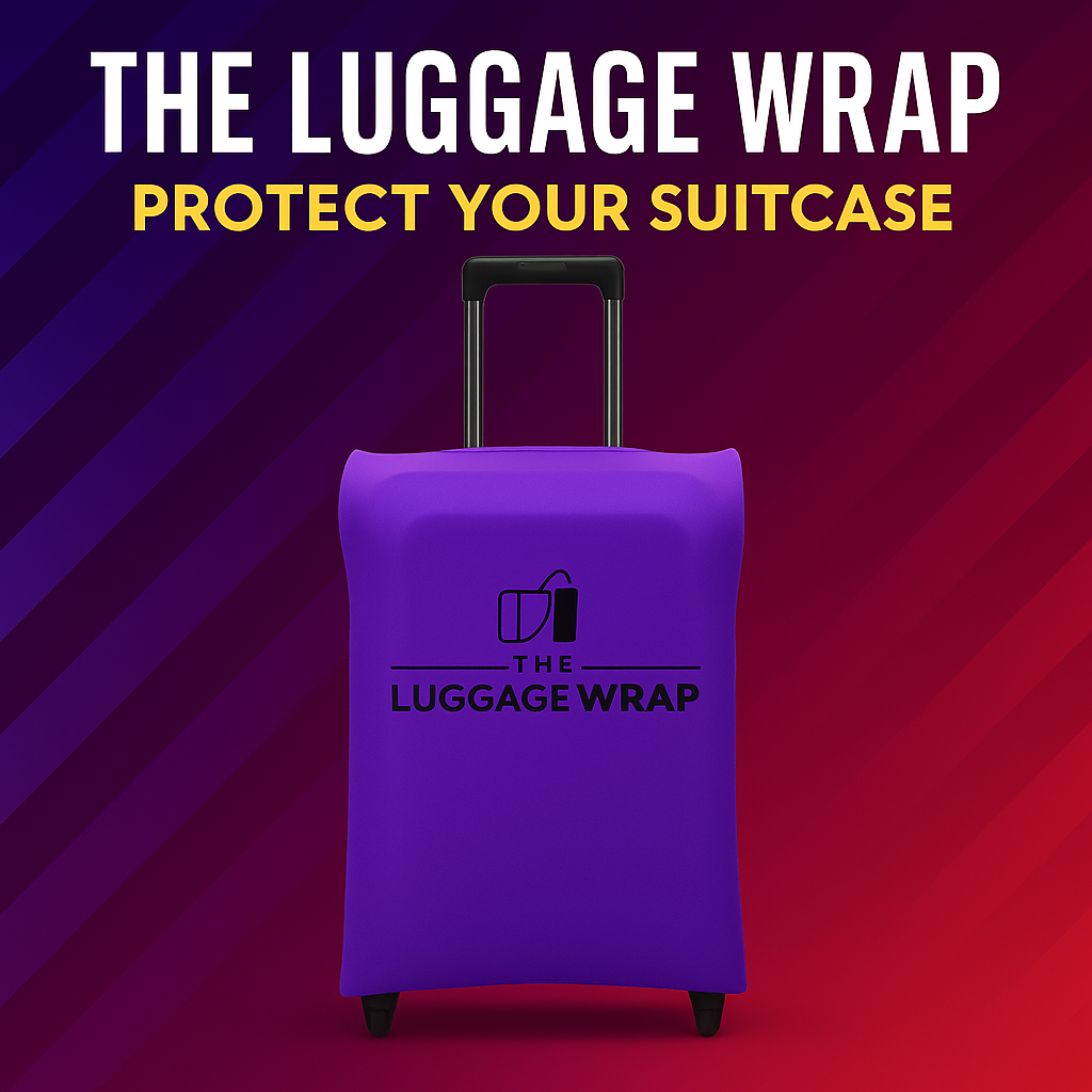 Our Purposeful Purple Luggage Wrap - Accommodates Conventional Rolling Luggage