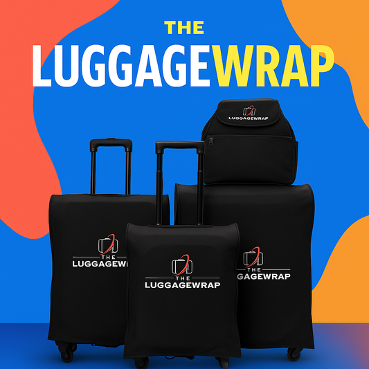 Our Classic Black Luggage Wrap - Accommodates Conventional Rolling Luggage