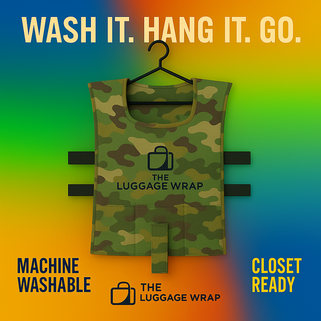 The Luggage Wrap™ – Camuflaje que inspira confianza