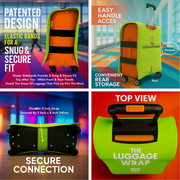 Funda impermeable y duradera de color verde lima para maletas estándar con ruedas, cierre seguro y resistente, protege contra la suciedad y los daños - Funda de viaje perfecta para viajeros frecuentes