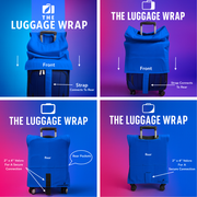 Housse à bagages durable et résistante à l’eau bleu pour valises à roulettes standard, ferme et ferme, protège contre la saleté et les dommages – Des housses de valise parfaites pour les voyageurs fréquents