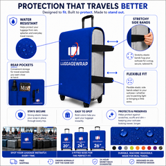 The Luggage Wrap® — Breezy Blue