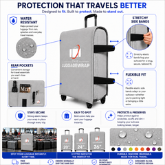 The Luggage Wrap® — Graceful Gray