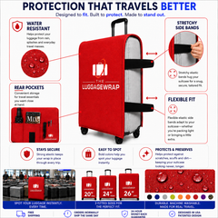 The Luggage Wrap® — Rojo real
