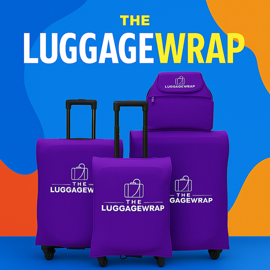 Our Purposeful Purple Luggage Wrap - Accommodates Conventional Rolling Luggage
