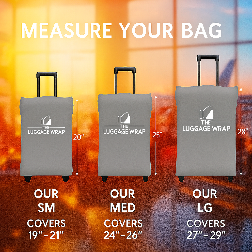 Durable, Graceful Gray Water-Resistant Luggage Cover for Standard Rolling Suitcase, Secure & Sturdy Fastener, Protects Against Dirt & Damage - Perfect Suitcase Covers for Frequent Travelers