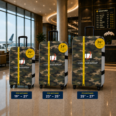 The Luggage Wrap™ – Camuflaje que inspira confianza