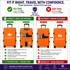 The Luggage Wrap® — Opulent Orange