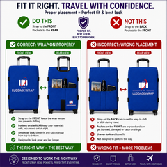 The Luggage Wrap® — Breezy Blue
