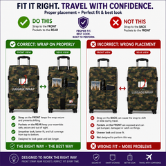 The Luggage Wrap® — Confident Camo
