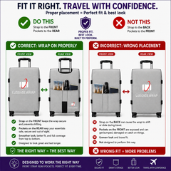 The Luggage Wrap® — Graceful Gray