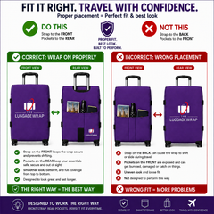 The Luggage Wrap® — Morado con un propósito