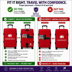 The Luggage Wrap® — Rojo real