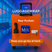 Funda impermeable de color naranja opulento y duradera para maletas rodantes estándar, cierre seguro y resistente, protege contra la suciedad y los daños - Fundas de maleta perfectas para viajeros frecuentes