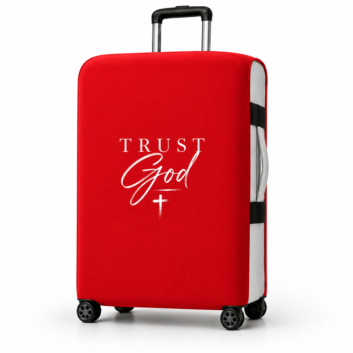 The Luggage Wrap® — Regal Red Trust God A