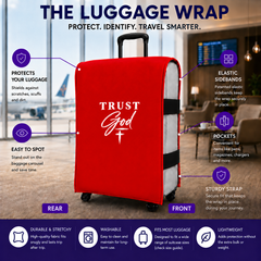 The Luggage Wrap® — Regal Red Trust God A