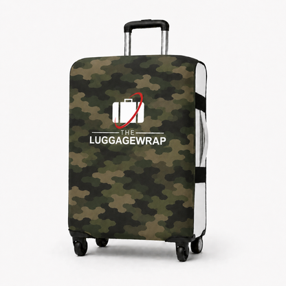 Funda de equipaje duradera, con diseño de camuflaje confiado y resistente al agua para maleta rodante estándar, cierre seguro y resistente, protege contra la suciedad y los daños - Funda de maleta perfecta para viajeros frecuentes