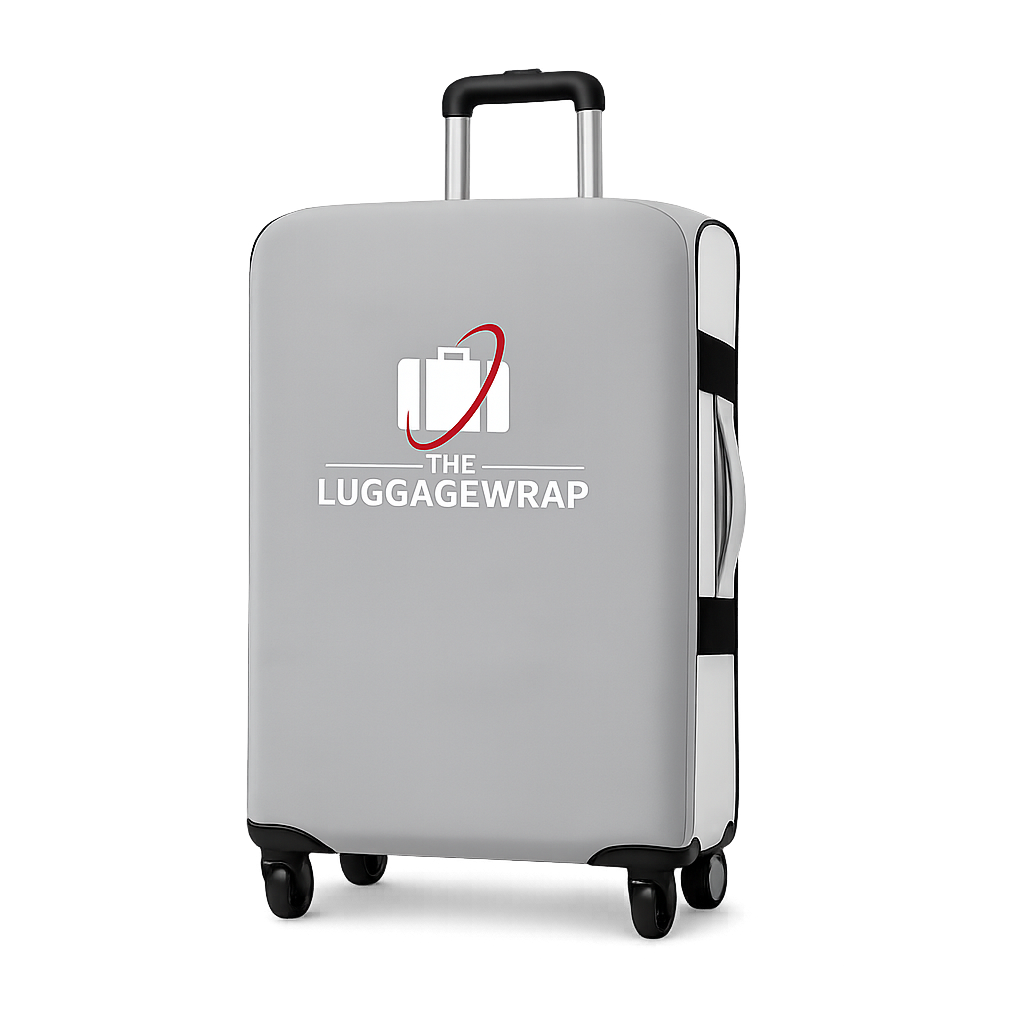 Couvre-valise à bagages grise résistante à l’eau durable et élégante pour valises à roulettes standard, ferme et ferme, protège contre la saleté et les dommages – des housses de valise parfaites pour les voyageurs fréquents