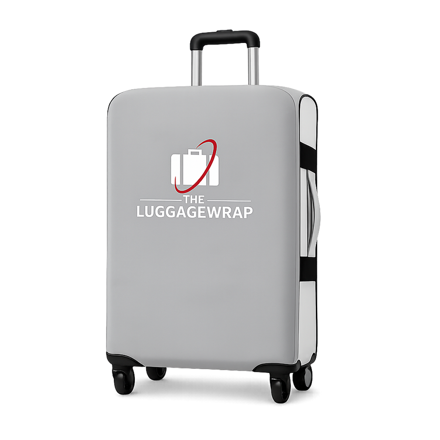 Couvre-valise à bagages grise résistante à l’eau durable et élégante pour valises à roulettes standard, ferme et ferme, protège contre la saleté et les dommages – des housses de valise parfaites pour les voyageurs fréquents