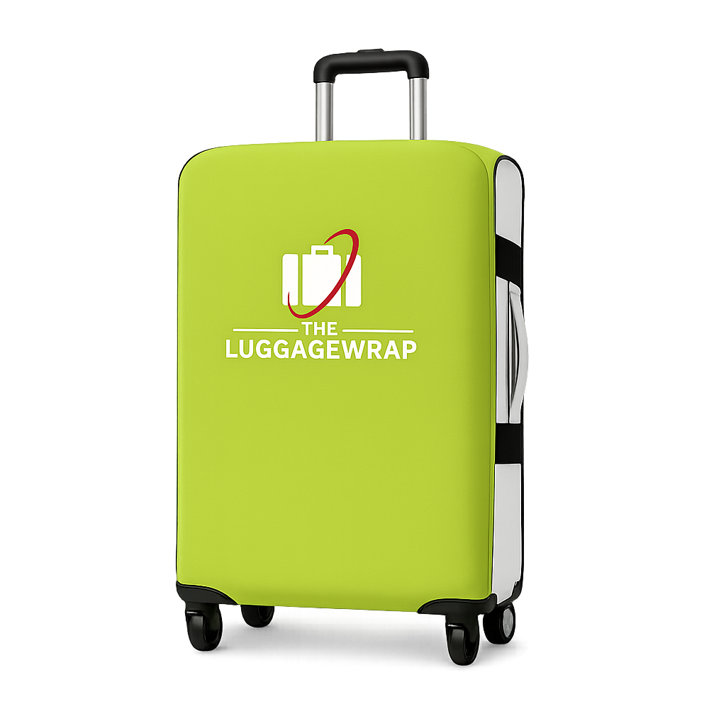 Couvre-valise durable, vert citron citronné et résistante à l’eau, pour valise à roulettes standard, ferme et ferme, protège contre la saleté et les dommages – Couvre-main parfaite pour les voyageurs fréquents