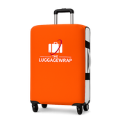 Funda impermeable de color naranja opulento y duradera para maletas rodantes estándar, cierre seguro y resistente, protege contra la suciedad y los daños - Fundas de maleta perfectas para viajeros frecuentes