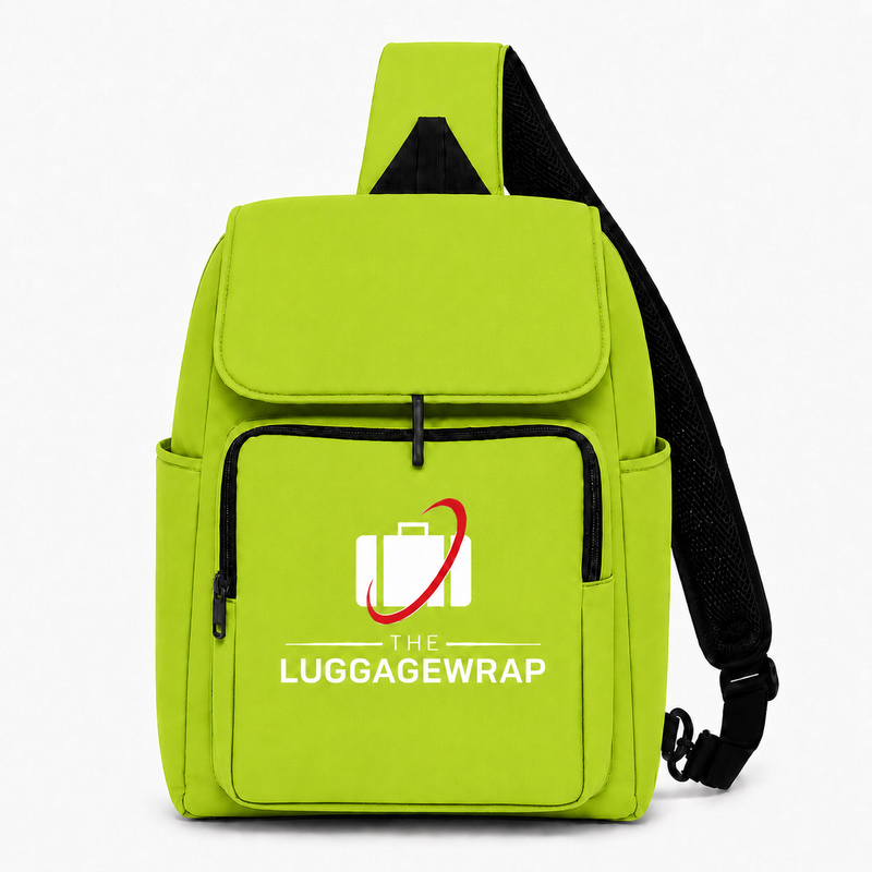 The Luggage Wrap™ Sling Travel Bag Lemon Lime Green