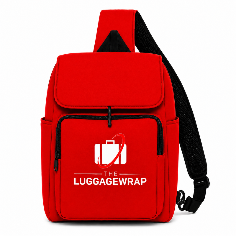 The Luggage Wrap™ Sling Travel Bag Regal Red