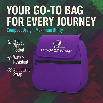 Our Purposeful Purple Luggage Wrap - Accommodates Conventional Rolling Luggage
