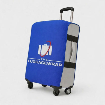 Durable Breezy Blue Water-Resistant Luggage Cover for Standard Rolling Suitcase, Secure & Sturdy Fastener, Protects Against Dirt & Damage - Perfect Suitcase Covers for Frequent Travelers